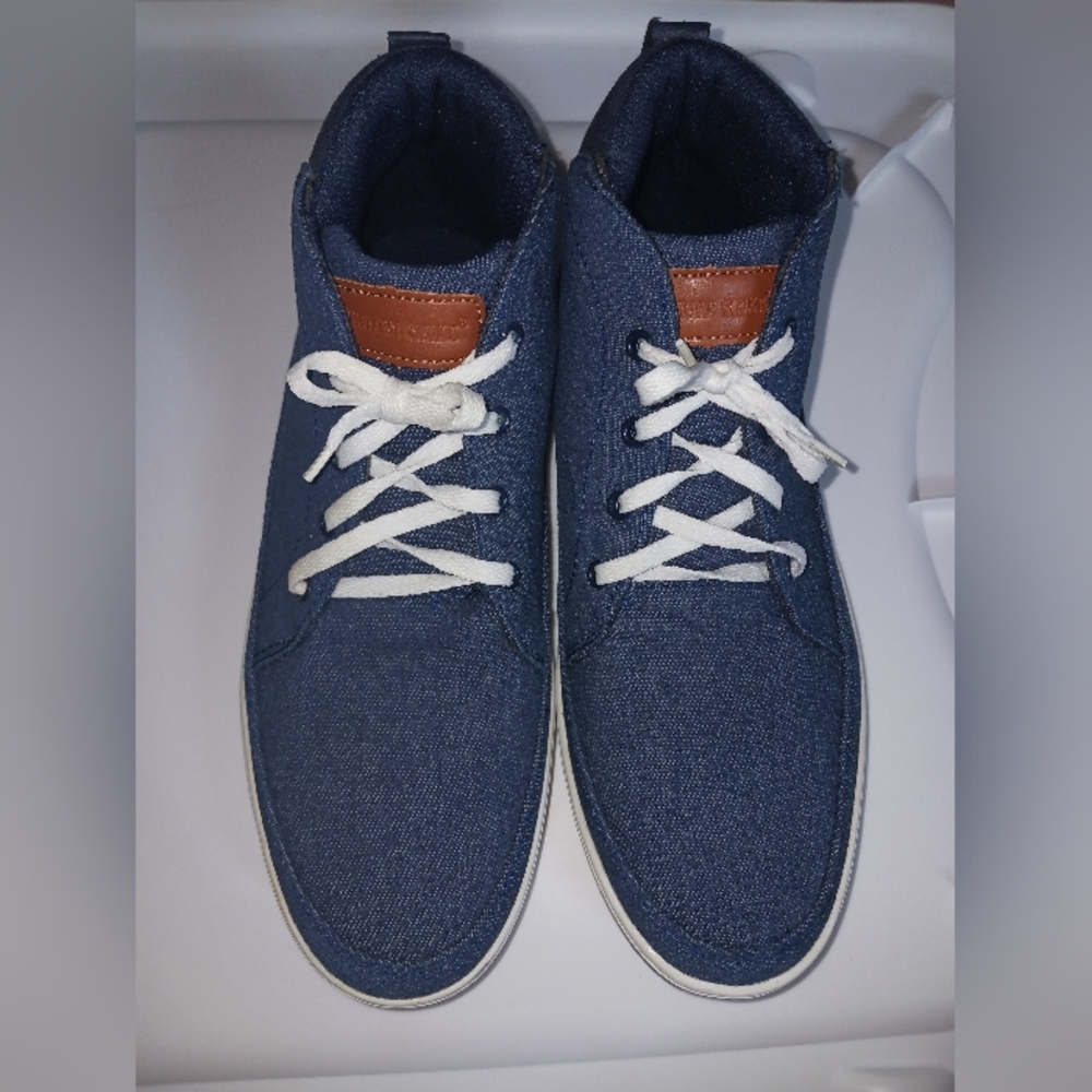 Dream Seek Men's Size 9 Blue Fabric‎ Lace Up High Top Casual Sneakers